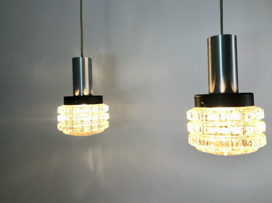 Image 1 of 2x Vintage Danish hanging lamp