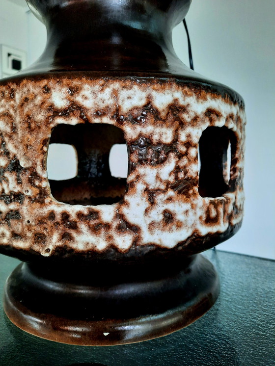 Image 1 of Germany fat lava ceramic table lamp