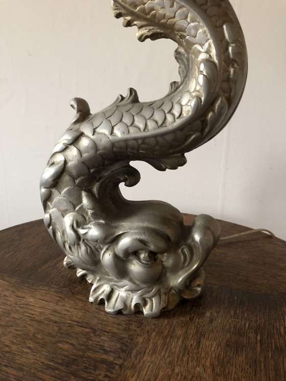 Image 1 of Brass Dolphin lamp