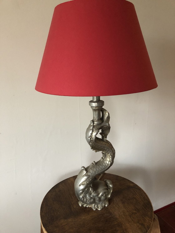 Image 1 of Brass Dolphin lamp