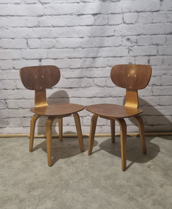 Image 1 of 2x Pastoe Sb02 Chairs by Cees Braakman