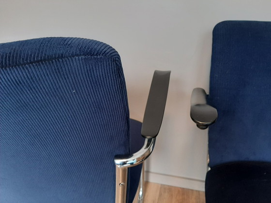 Image 1 of 2x Gebr. de Wit tubular frame chair model 7018 / 1019