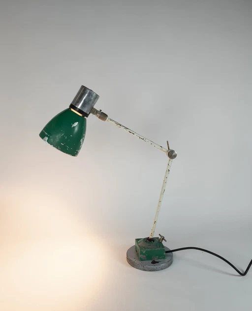 Industrieel - Jielde style - Czech Republic - table lamp - metal - hinge table lamp - 1950'