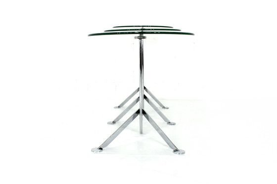 Image 1 of Italian nesting tables / nesting tables with chrome and glass, as new!