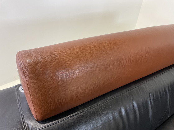 Image 1 of 1x Leolux Patachou leather 3-seater designer sofa.