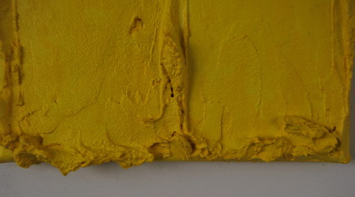 Marie-Jeanne van de Velde Matter painting yellow