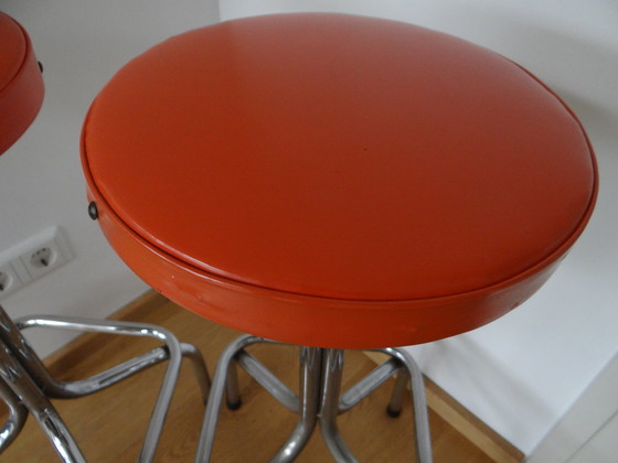 Image 1 of 2 x tabourets de bar vintage 1970