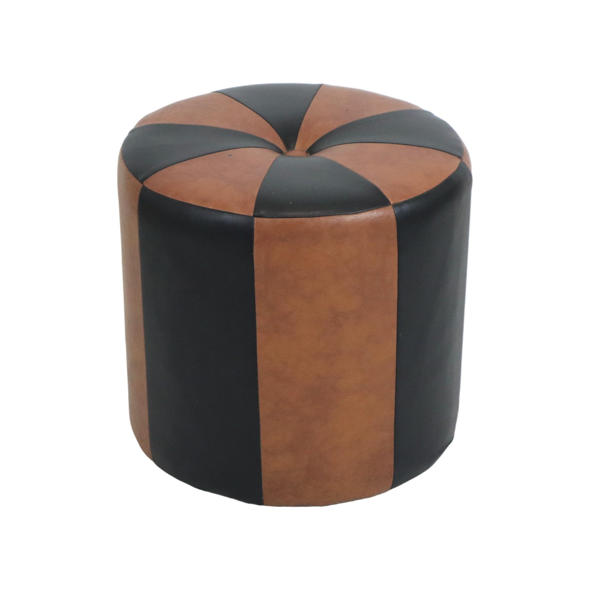 Vintage hot sale round ottoman