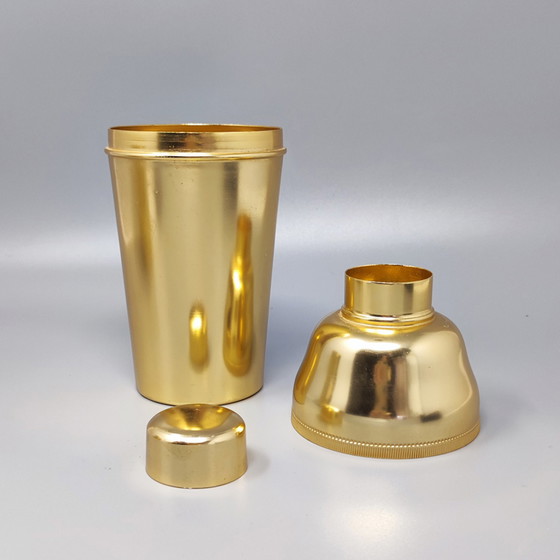 Image 1 of Vintage Cocktail Shaker With Ice Bucket in Aluminium. Made in Italy