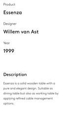Arco Essenza dining table