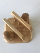 Scandinavian napkin holder + salt and pepper set