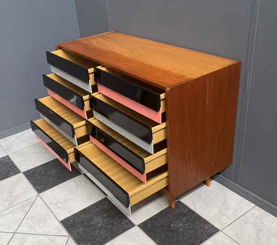 Image 1 of Jiri Jiroutek sideboard pink drawers 1960s model U-450