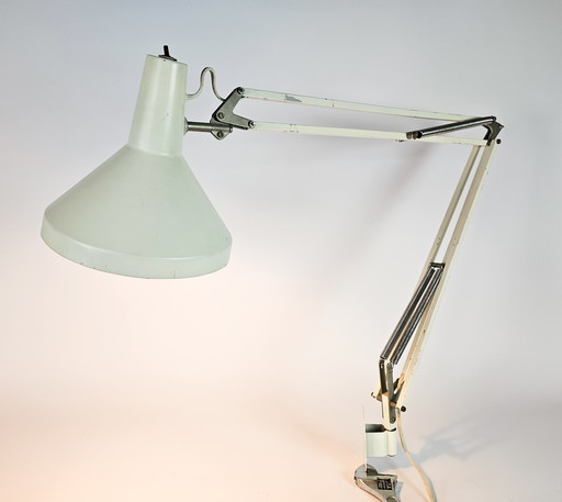 Hala Zeist - lampe d'architecte - applique - Busquet - blanc cassé - années 60