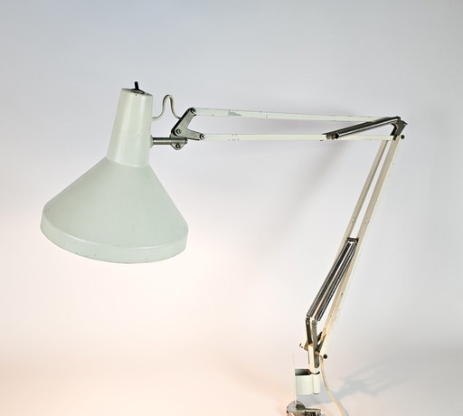 Hala Zeist - lampe d'architecte - applique - Busquet - blanc cassé - années 60