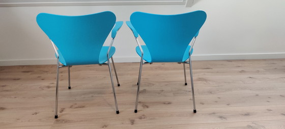 Image 1 of 2x chaises Fritz Hansen Arne Jacobsen 3207