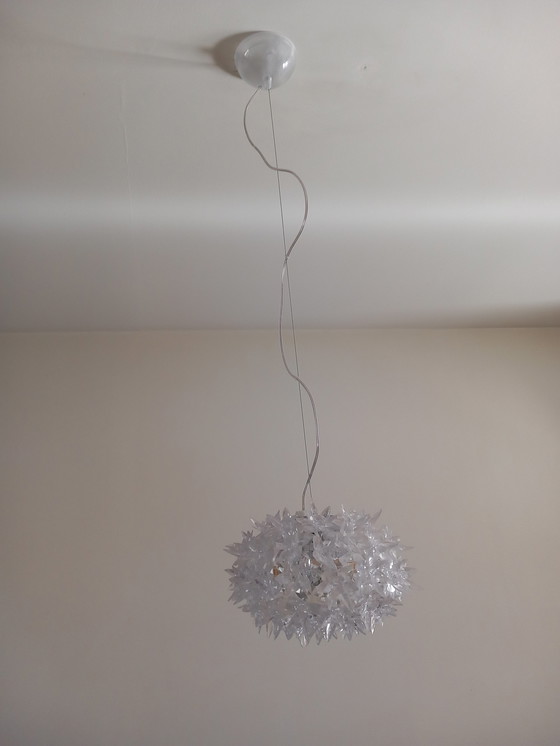 Image 1 of 2x Kartell Bloom crystal hanging lamp