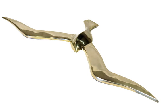 Image 1 of Set of 2 brass seagulls