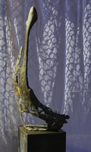 Bronze statue Evert van Fucht - Optimist
