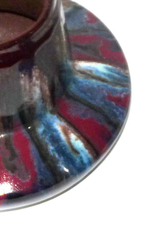 Image 1 of 2x ceramic vases in exuberant colors