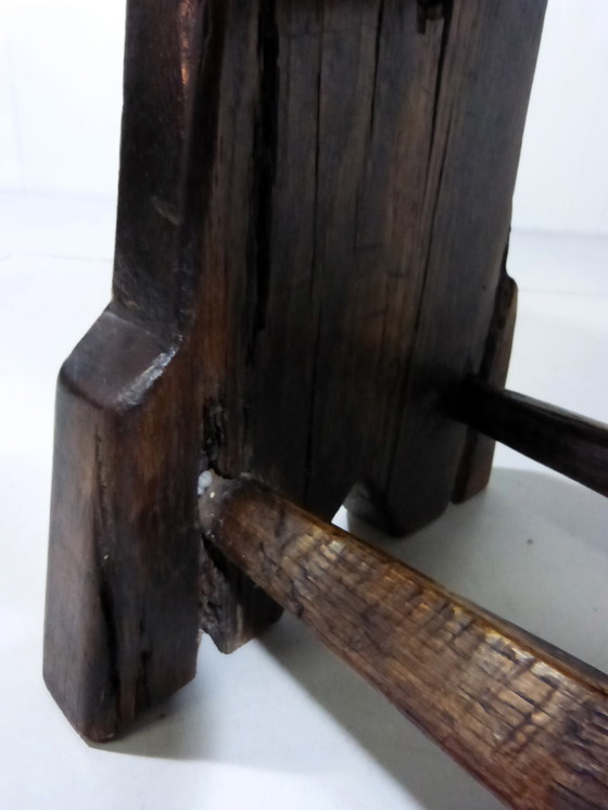 Image 1 of Table basse ancienne en bois 1880-1890