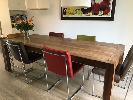 Image 1 of 6 Harvink Point dining table chairs (leather, various colours)