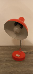 Vintage orange desk lamp