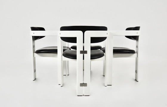 Image 1 of "Pamplona" Dining Chairs by Augusto Savini for Pozzi, 1960, Set of 4