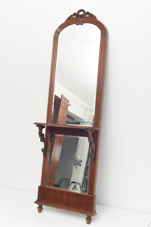 Art Nouveau Standing Mirror