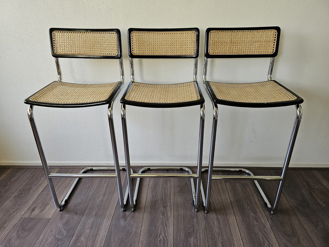 3 sgabelli da bar vintage