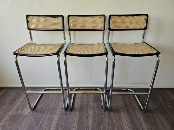 Image 1 of 3 sgabelli da bar vintage