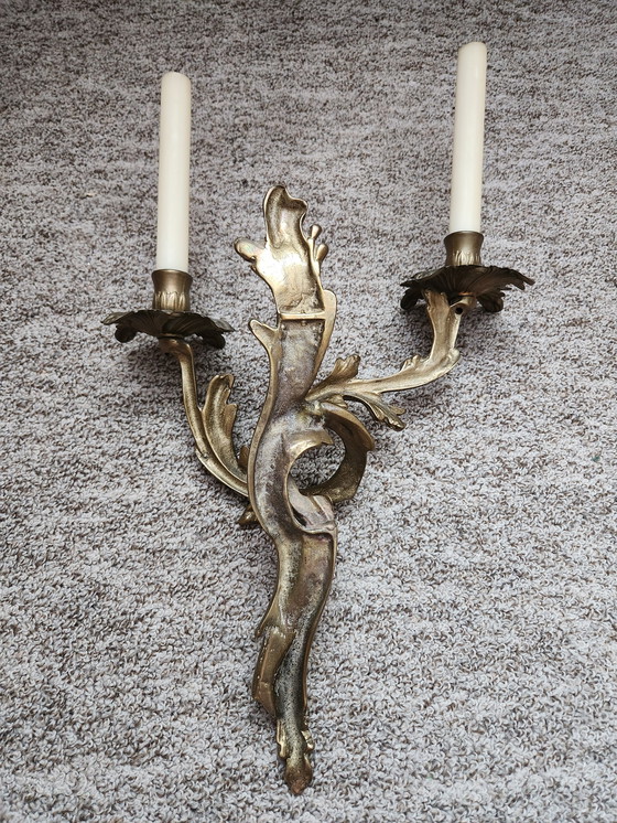 Image 1 of 2x Appliques murales vintage