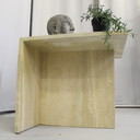 Vintage travertine side table