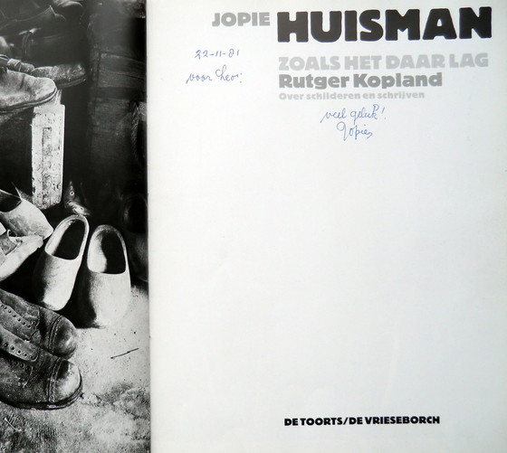 Image 1 of "The rag doll" book about Jopie Huisman, by Rutger Kopland, signed