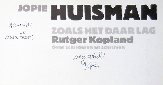 Image 1 of "The rag doll" book about Jopie Huisman, by Rutger Kopland, signed