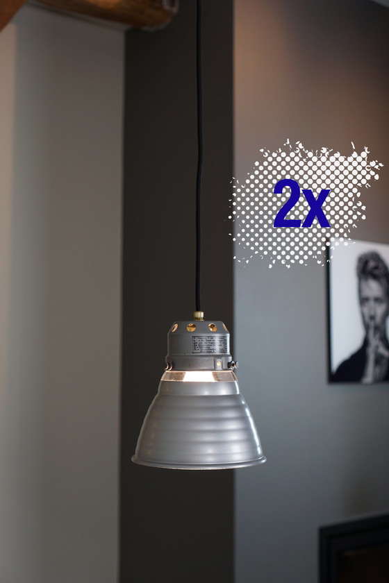 Image 1 of 2x Zeiss Ikon hanging lamps