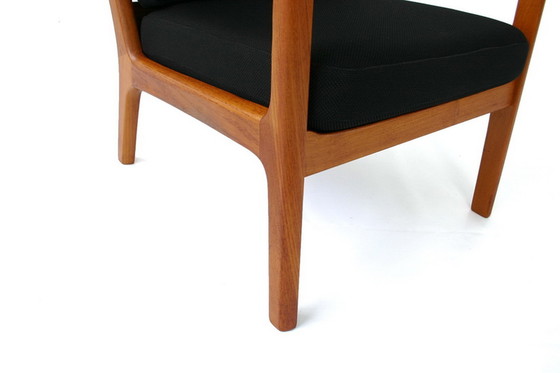 Image 1 of Ole Wanscher pour PJ Jeppesen, "Senator" Mid Century Danish Teak Lounge Chair / Fauteuil, nouvelle couverture