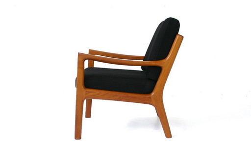 Ole Wanscher for PJ Jeppesen, "Senator" Mid Century Danish Teak Lounge Chair, new cover