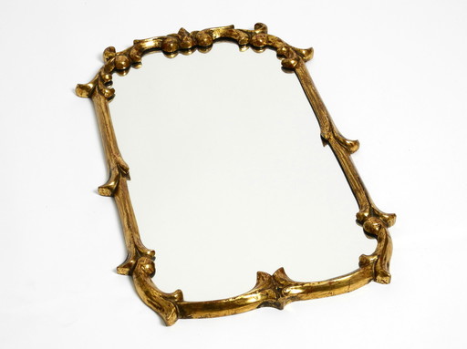 Beautiful Mid Century Modern wood gilded wall mirror