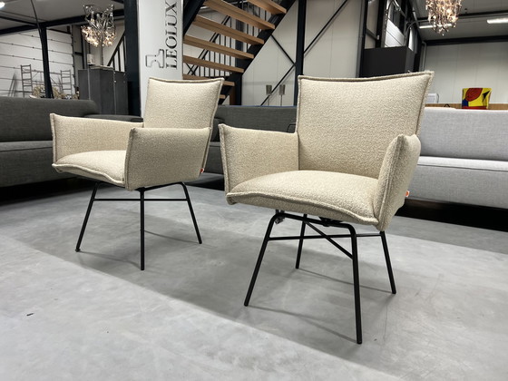 Image 1 of 4 Jess Design Sanne Swivel Dining room chairs