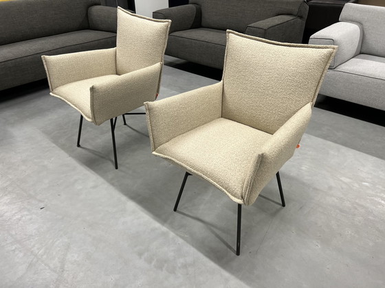 Image 1 of 4 Jess Design Sanne Swivel Dining room chairs