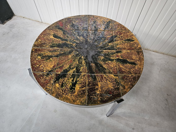 Image 1 of Round tiled table, fatlava