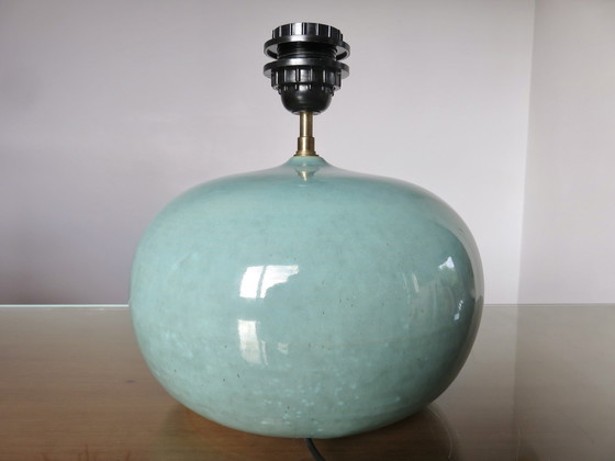 Image 1 of Lampe en Céramique Bleu Pâle, France, 1970-1980