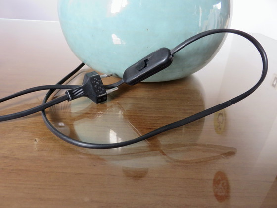 Image 1 of Lampe en Céramique Bleu Pâle, France, 1970-1980