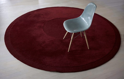 Mid Century Modern Round Rug, 1970 Tapis Evtl. Knoll