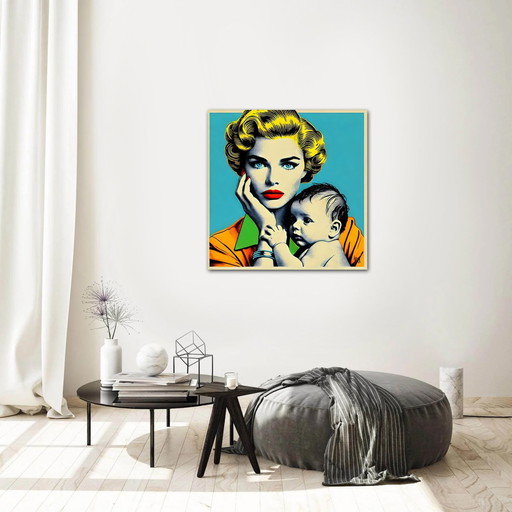 Pop Art "Mère et enfant