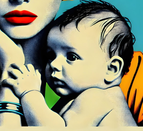 Image 1 of Pop Art "Mère et enfant