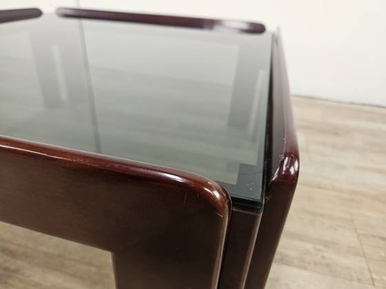 Image 1 of Table basse avec verre fumé