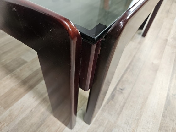 Image 1 of Table basse avec verre fumé