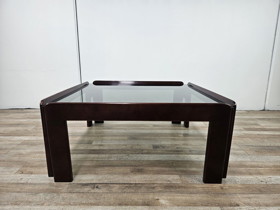 Image 1 of Table basse avec verre fumé