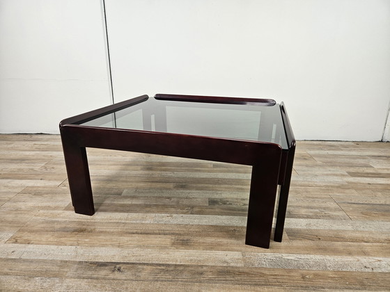 Image 1 of Table basse avec verre fumé